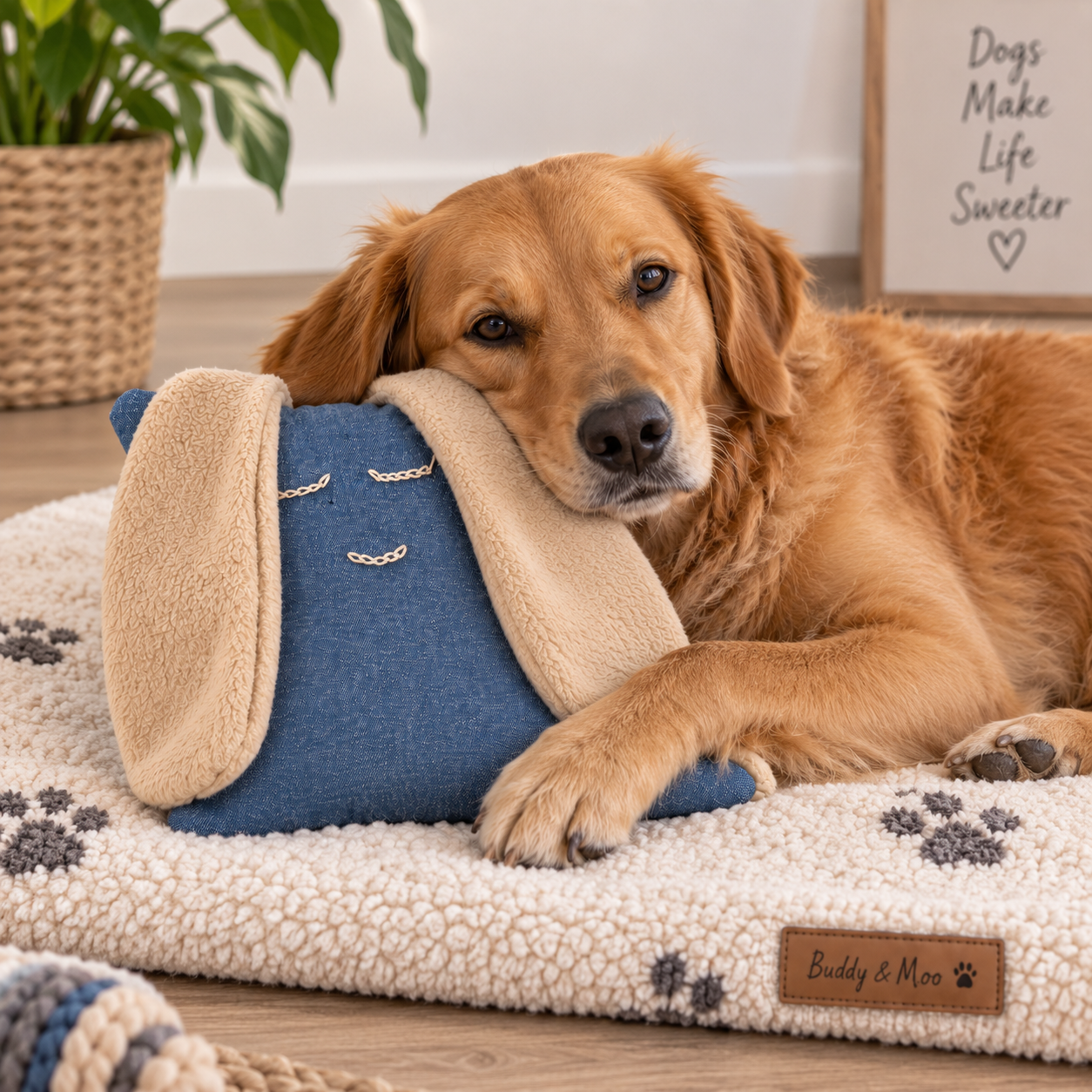 Buddy & Moo Denim Drift Comfort Toy - Image 4