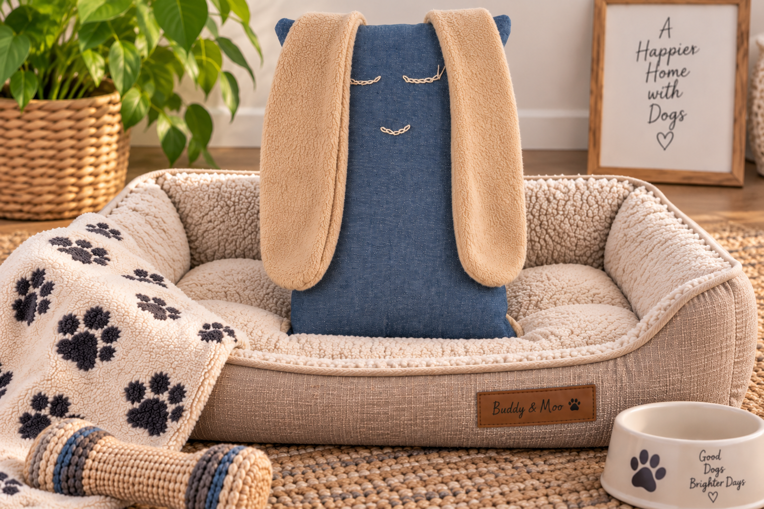Buddy & Moo Denim Drift Comfort Toy - Image 5