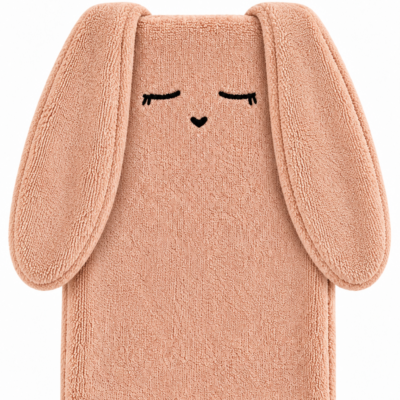 Buddy & Moo Biscuit Crumble Flatty dog comfort toy with towelling front, fleece backing and crinkle ears and tummy