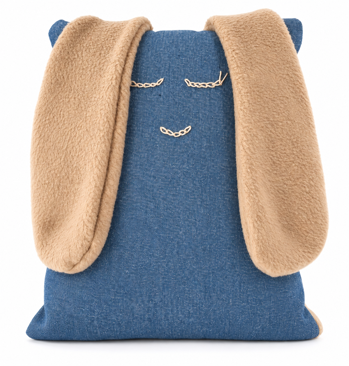 Buddy & Moo Denim Drift Comfort Toy handmade with denim fabric and soft fleece floppy ears